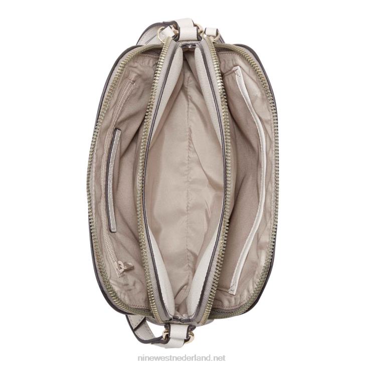 cyra een lijst crossbody Nine West 62LB2611 hazelaar logo/melk