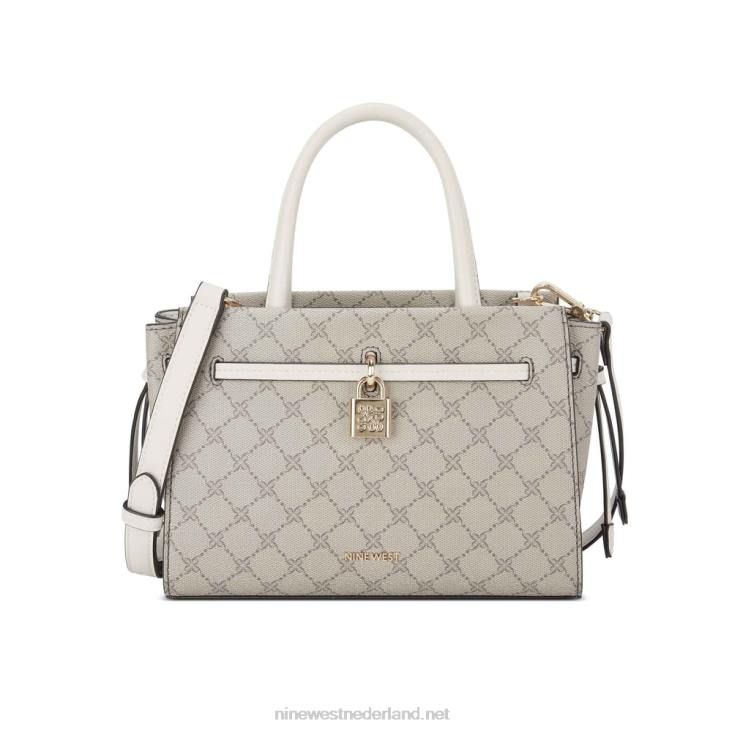 elara mini-tas Nine West 62LB2643 beige logo/melk