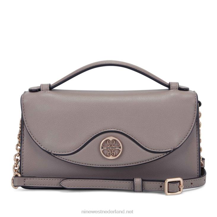 geneva mini crossbody klep Nine West 62LB2616 grijze steen