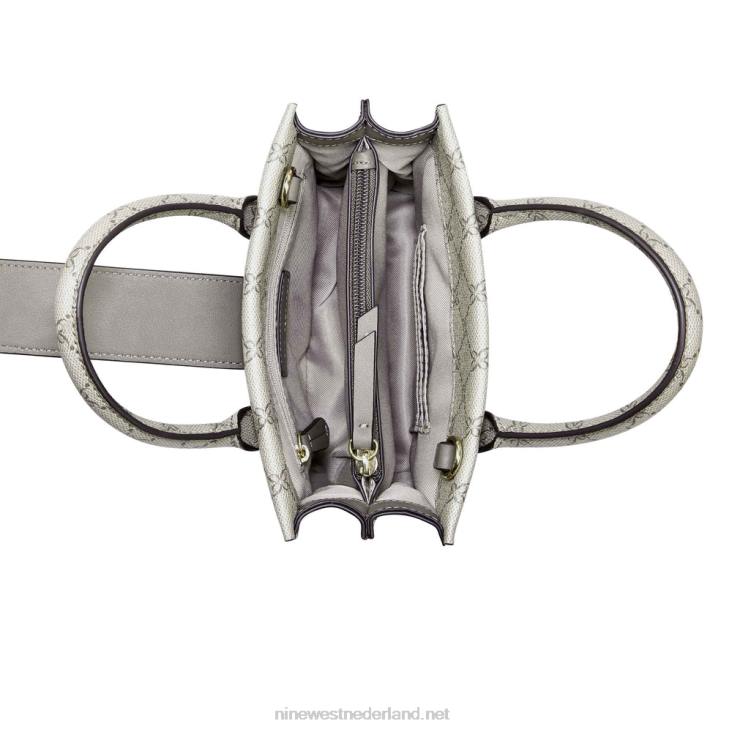 kathy mini jetset draagtas Nine West 62LB2681 beige logo multi