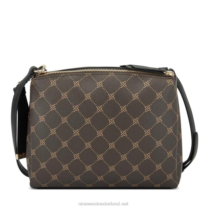 levona mini a-list crossbody Nine West 62LB2683 bruin/zwart logo