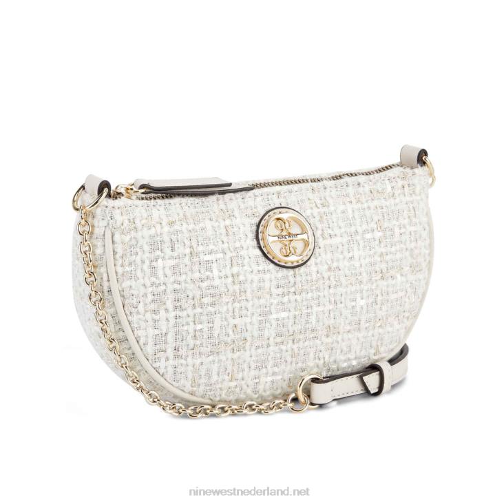 maud mini crossbody rits aan de bovenkant Nine West 62LB2561 melk