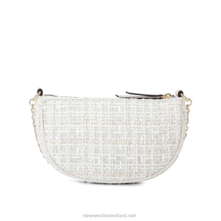 maud mini crossbody rits aan de bovenkant Nine West 62LB2561 melk
