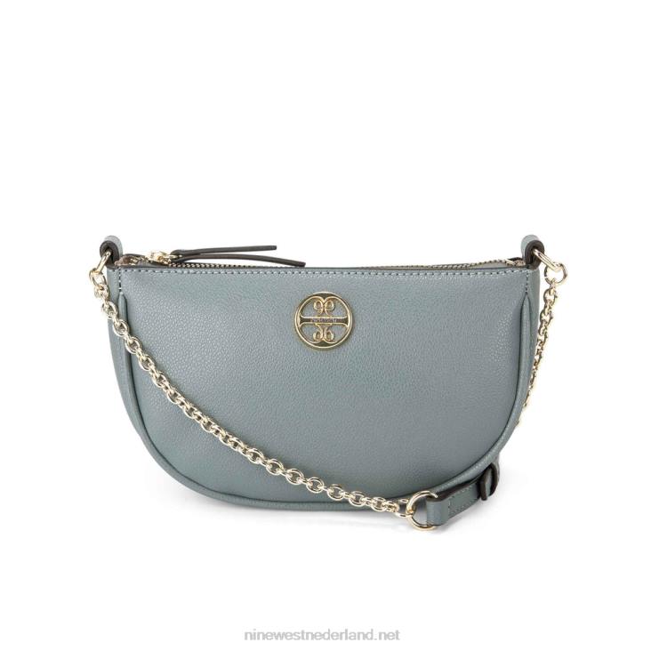 maud mini crossbody rits aan de bovenkant Nine West 62LB2652 leisteen