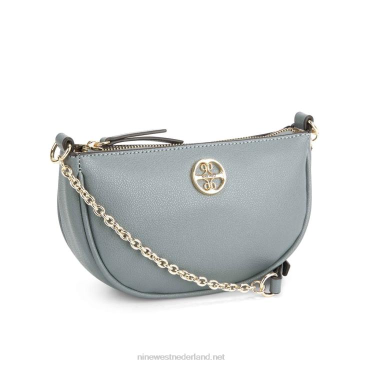 maud mini crossbody rits aan de bovenkant Nine West 62LB2652 leisteen