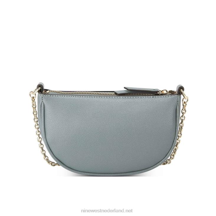 maud mini crossbody rits aan de bovenkant Nine West 62LB2652 leisteen