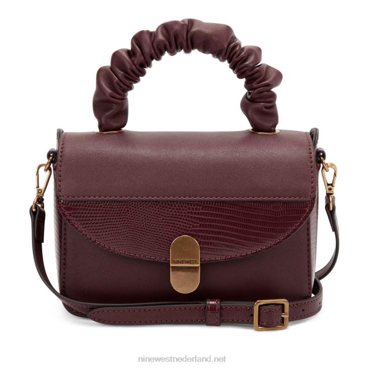 raylee mini top handvat flap Nine West 62LB2573 merlot