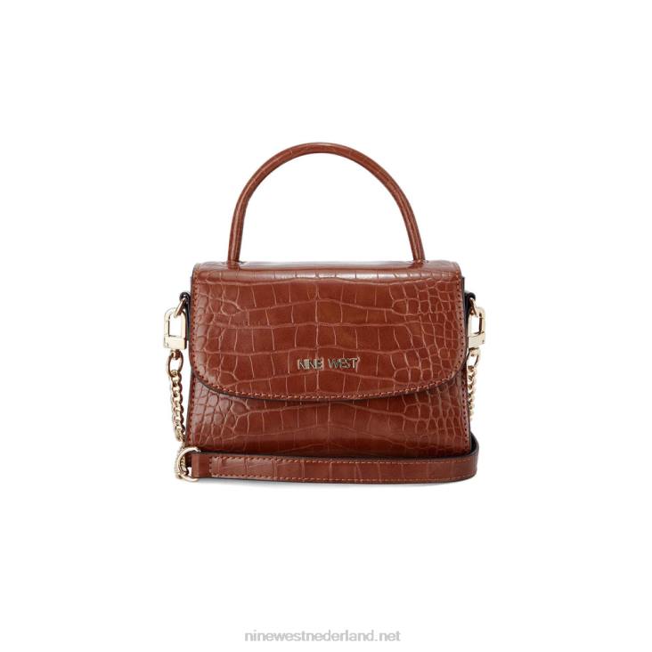 skylar mini crossbody flap Nine West 62LB2606 karamel krokodil