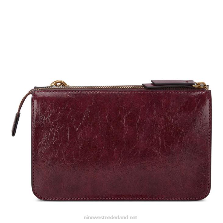 susan cnvrtble xbdy ritssluiting aan de bovenkant Nine West 62LB2653 merlot