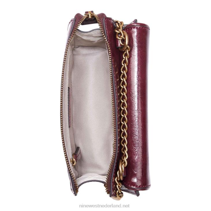 susan cnvrtble xbdy ritssluiting aan de bovenkant Nine West 62LB2653 merlot