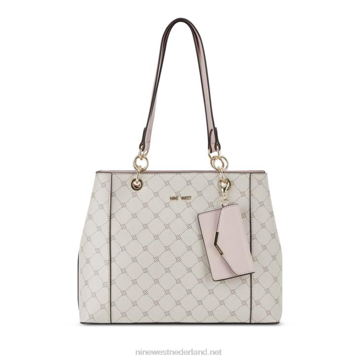 basilicum jetset shopper Nine West 62LB2427 paddestoel logo/roze