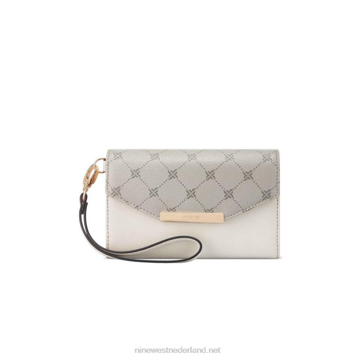 laney telefoon crossbody Nine West 62LB2502 hazelaar logo/melk