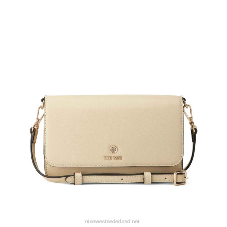 linnen portemonnee aan een touwtje Nine West 62LB2515 maïszijde